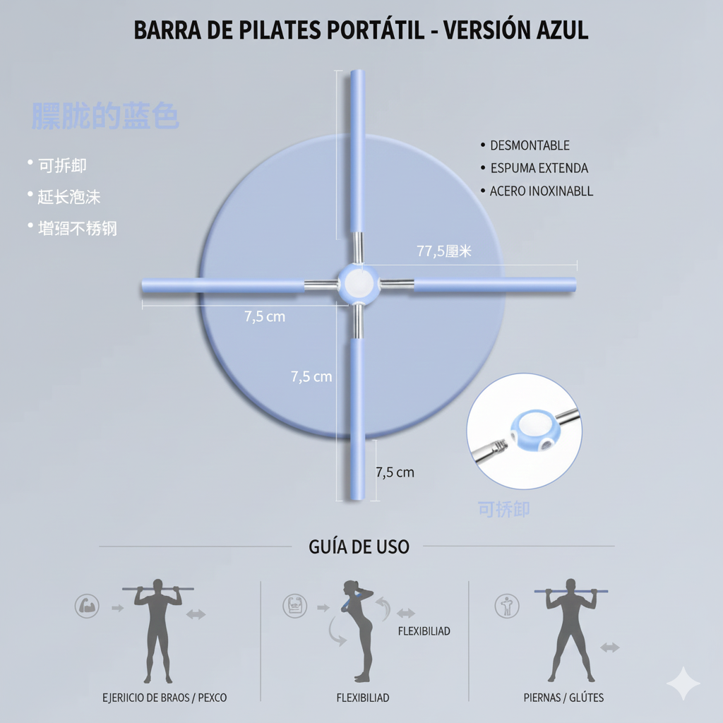 Bastón de Yoga Corporal (Un Set)