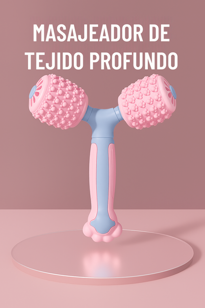 Rodillo de Masaje de Silicona para Relajación Muscular