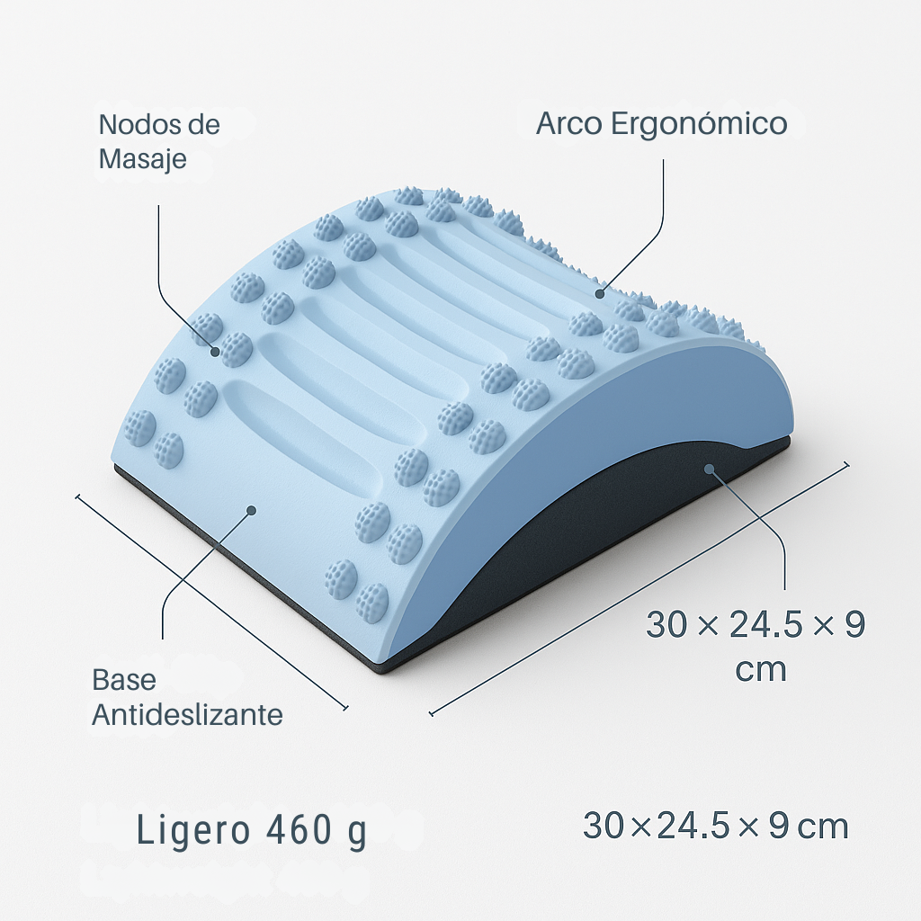 Nueva Almohadilla de Estiramiento y Masaje para Soporte Lumbar