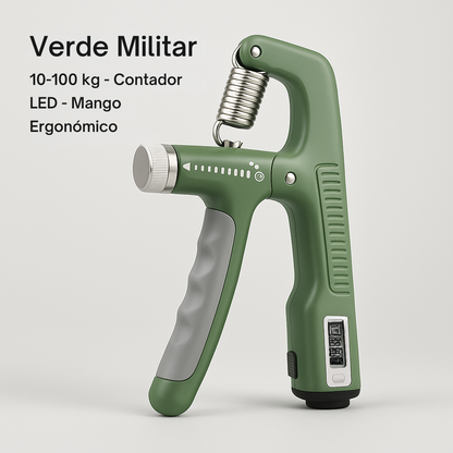 Ejercitador de Agarre Profesional Ajustable hasta 100KG – Fortalece Manos, Muñecas y Antebrazos