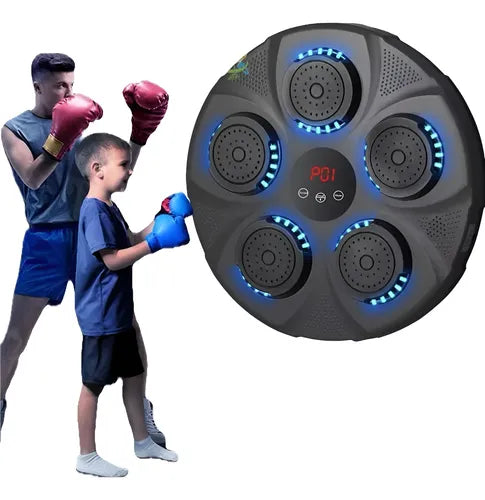 Máquina de Boxeo Inteligente Bluetooth con Luces para Fitness en Casa