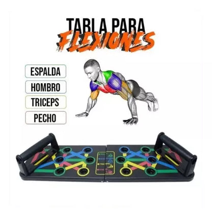 Tabla de Flexiones Multifuncional para Principiantes (Forma de W)