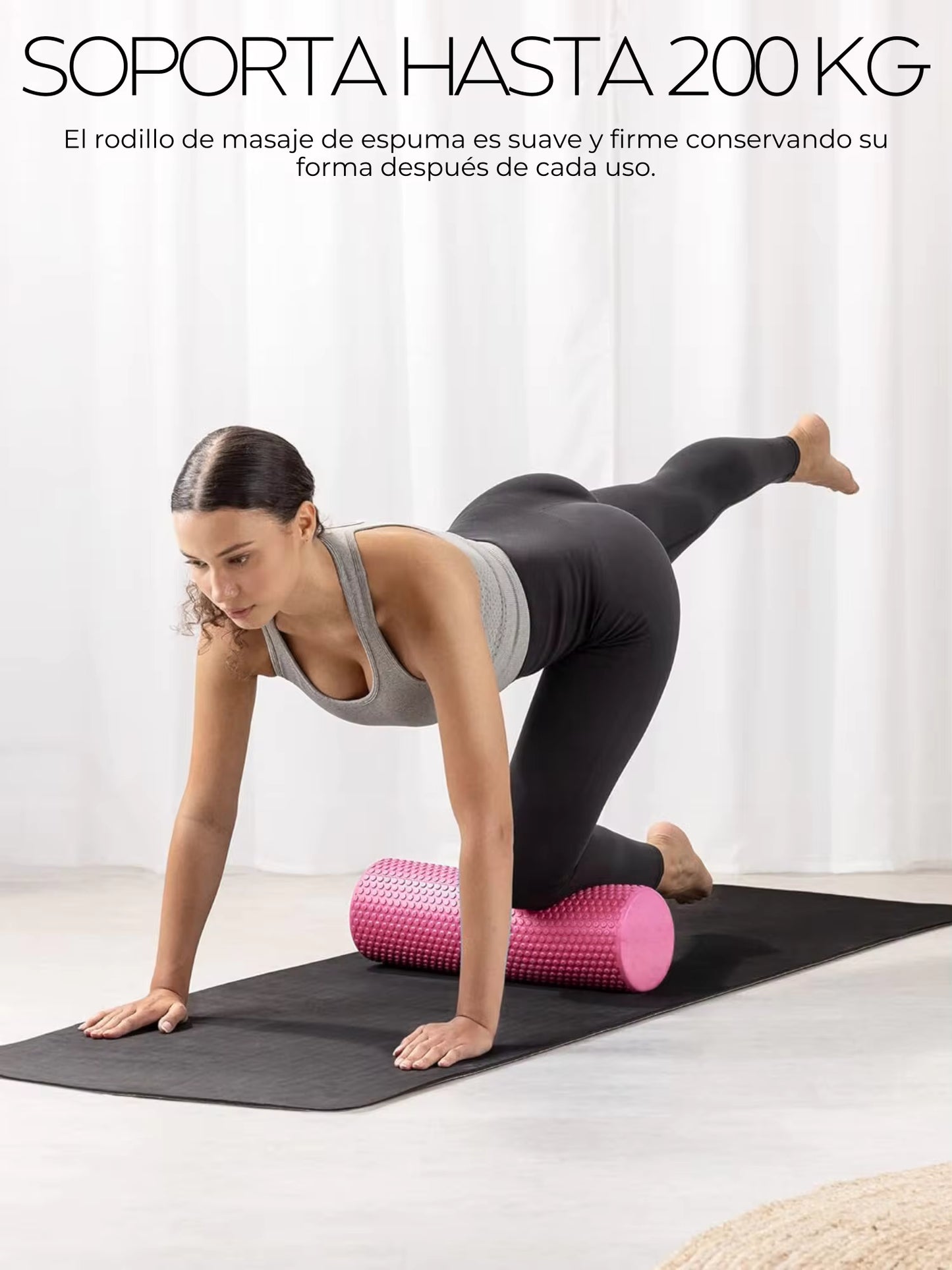Rodillo de Espuma (Foam Roller) de Yoga "Nube Iridiscente" para Masaje Corporal
