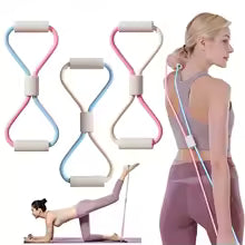 Banda Elástica en Forma de 8 para Yoga y Ejercicios de Espalda (Mujer)